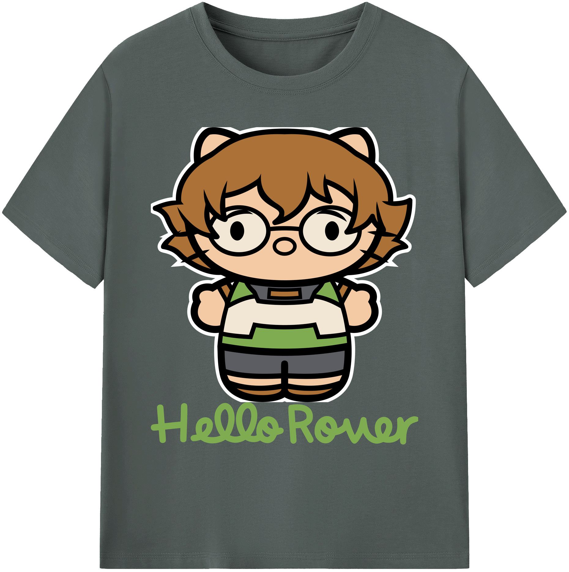 （画像用） Hello Kitty ハローキティ 綿100％ メンズ半袖Tシャツ｜肌触りやわらか＆通気性